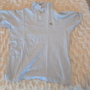 Lacoste Polo Shirt Mens Size 6 Light Blue